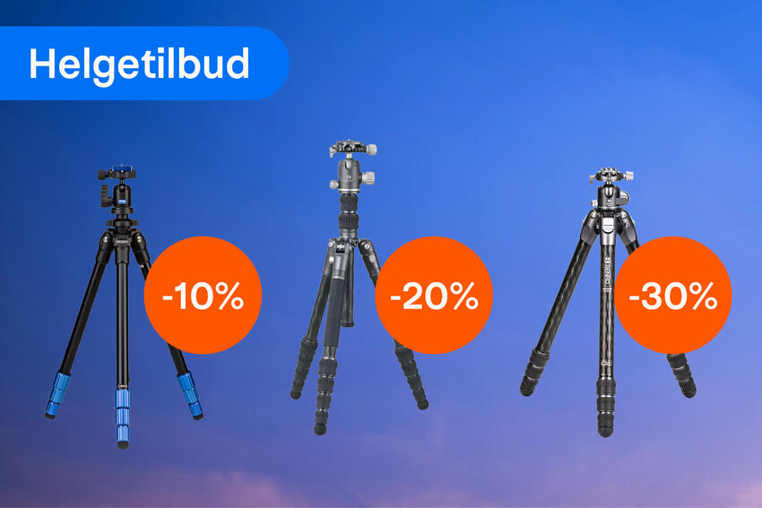 Helgetilbud på fotostativ